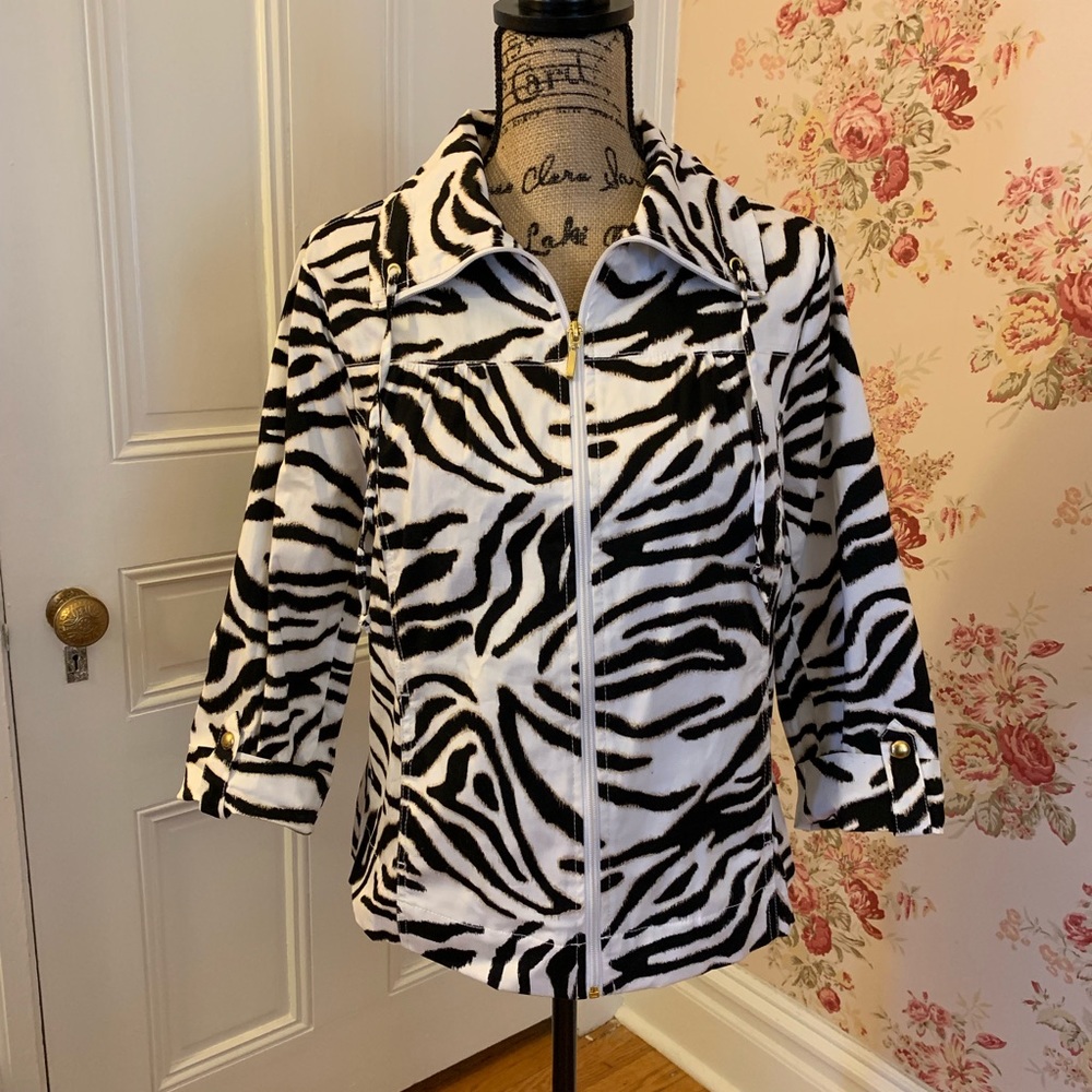 Studio Works | Zebra Print Lightweight Jacket - image 1